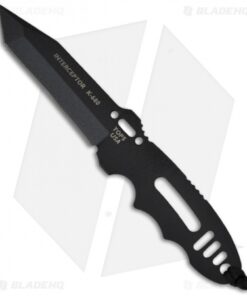 TOPS Knives Interceptor #301 Police Utility Fixed Blade Tanto Knife (4" Plain)