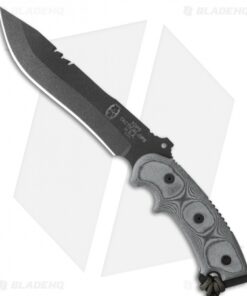 TOPS Knives Ron Hood Anaconda Black Micarta Fixed Blade Knife (7.5" Black)