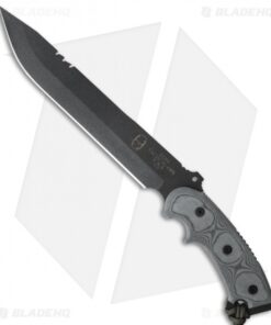 TOPS Knives Ron Hood Anaconda Black Micarta Fixed Blade Knife (9.5" Black)