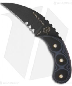 TOPS Knives Devil's Claw Knife Fixed Blade (2.75" Black Serr) DEVCL-01