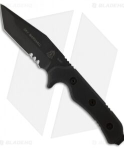TOPS Knives Sky Marshall Tanto Knife Fixed Blade (4.38" Black Serr) SKY-01