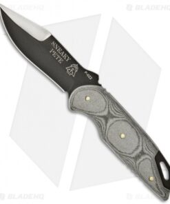TOPS Knives Sneaky Pete Knife Fixed Blade (3.63" Black) SP-01
