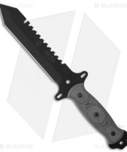Tops Knives Survival Tactical 7 Knife Fixed Blade (7" Black) SURV-TAC 7