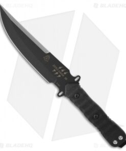 TOPS Knives Zero Dark 30 Knife Fixed Blade (6" Black Plain)
