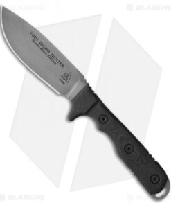 TOPS Knives Idaho Snake River Hunter Fixed Blade Knife Black Micarta (4.75 Gray)
