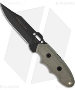 TOPS Knives Interceptor #351 River Hunter Knife Fixed Blade (4" Plain)