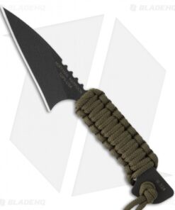 TOPS Knives Mini Hoffman Harpoon Knife Fixed Blade (2.5" Black Plain)