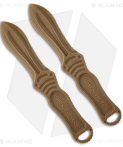 TOPS Knives Tactical Nuk Knife Coyote Dagger Fixed Blade (3.25" Plain) NUK-02CT