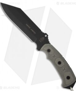 TOPS Knives Smoke Jumper Knife Fixed Blade (6.5" Black Plain) SJ626