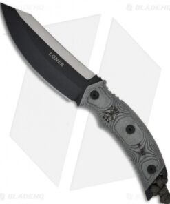 TOPS Knives Loner Fixed Blade Knife (Black PLN) L01