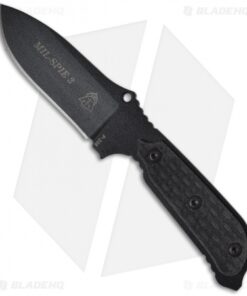 TOPS Knives MIL-SPIE 3 Fixed Blade Knife (3.5" Black) MIL-03