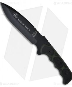 TOPS Knives Mission Team 21 Knife (6.75" Black Plain) MT-21