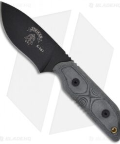 TOPS Knives Strikar XL Hunter's Point Knife Micarta (4" Black) STXL03-HP