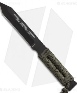 TOPS Knives SWAT Spike Tanto Knife OD Cord (5.75" Black) SSPBT-08