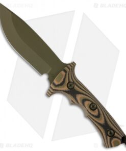 Treeman Knives Combat Hunter Fixed Blade Knife Camo G10 (5.5" OD Green)