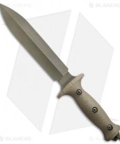 Treeman Knives Combat Dagger D/E Fixed Blade Knife Micarta (8" OD Green)