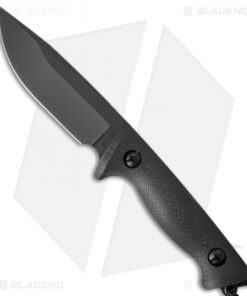 Treeman Knives Recon Hunter Black Ops Knife Black G-10 (4.375" Black)