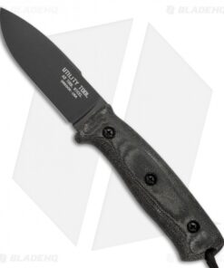 Utility Tool Knives Wilderness Knife No. 5 Black Micarta (3.75" Black) UTK0097