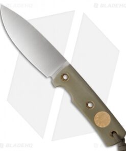 Wallace Edged Tools OS II Fixed Blade Knife Sage Green G-10 (4.5" Satin)