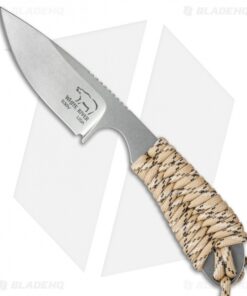 White River Knives Backpacker Knife Desert Camo Paracord (3" Stonewash)