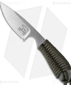 White River Knives Backpacker Knife OD Green Paracord (3" Stonewash)