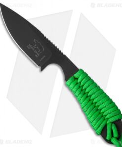 White River Knives Backpacker Knife Reflective Green Paracord (3" Black)