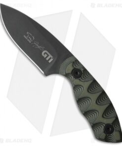 White River Knives GTI 3 Fixed Blade Knife Green/Black G-10 (3" Black)