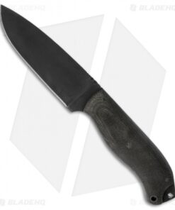 Winkler Knives Bushcraft Knife Black Canvas Laminate (4.375" Caswell)