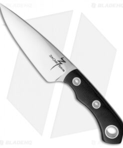 Zoe Crist Knives Urban EDC Fixed Blade Knife Black Canvas Micarta (3.75" Satin)