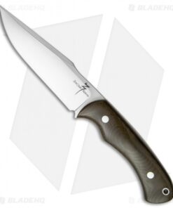 Zoe Crist Knives Santa Fe Fixed Blade Knife Green Canvas Micarta (5" Satin)