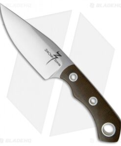 Zoe Crist Knives Wilderness EDC Fixed Blade Knife Green Micarta (3.75" Satin)