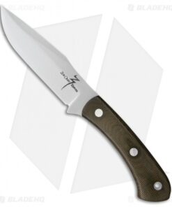 Zoe Crist Knives Peregrine Fixed Blade Knife Green Micarta (4.125" Satin)